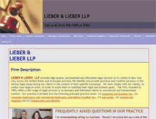 Tablet Screenshot of lieberlegal.com